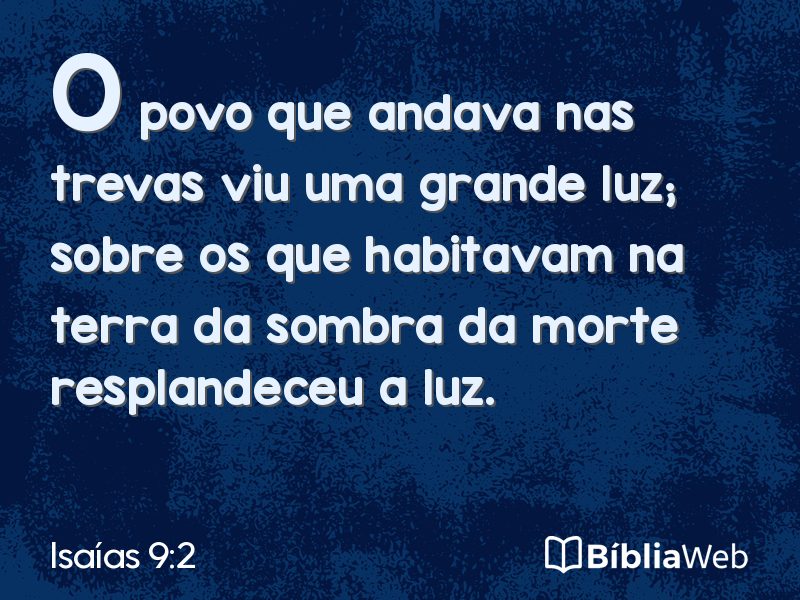 Isaías 9:2 em imagem para compartilhar