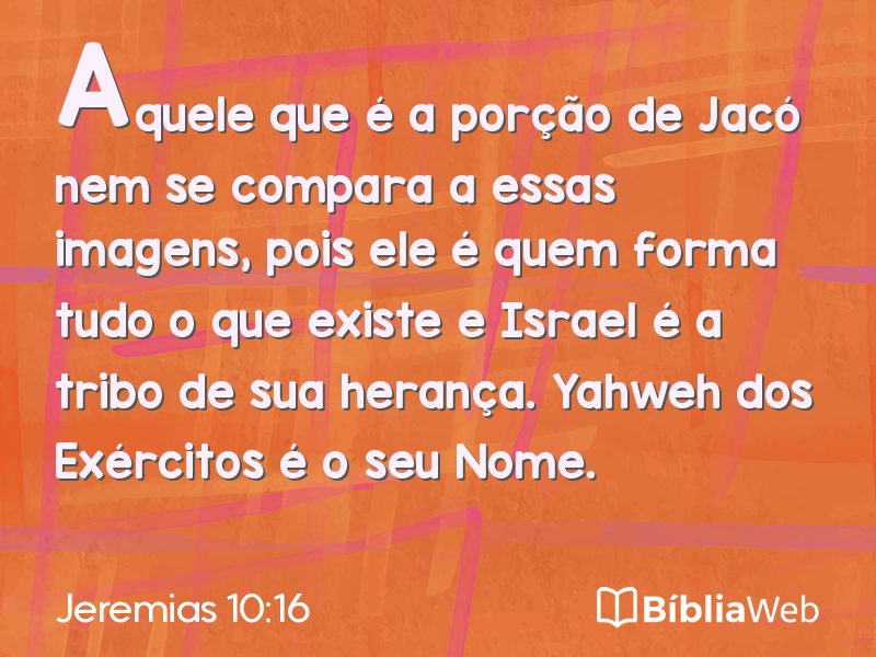 Jeremias 10:16 em imagem para compartilhar