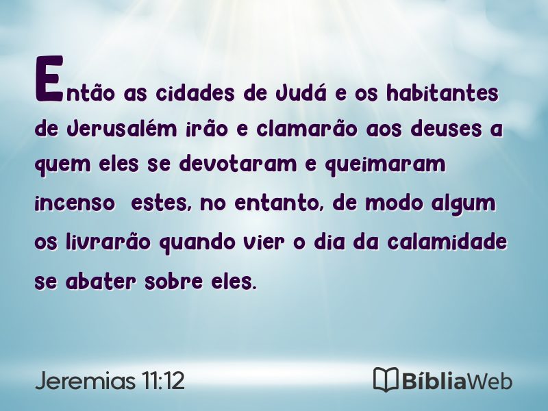 Jeremias 11:12 em imagem para compartilhar