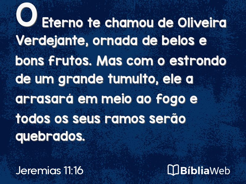 Jeremias 11:16 em imagem para compartilhar