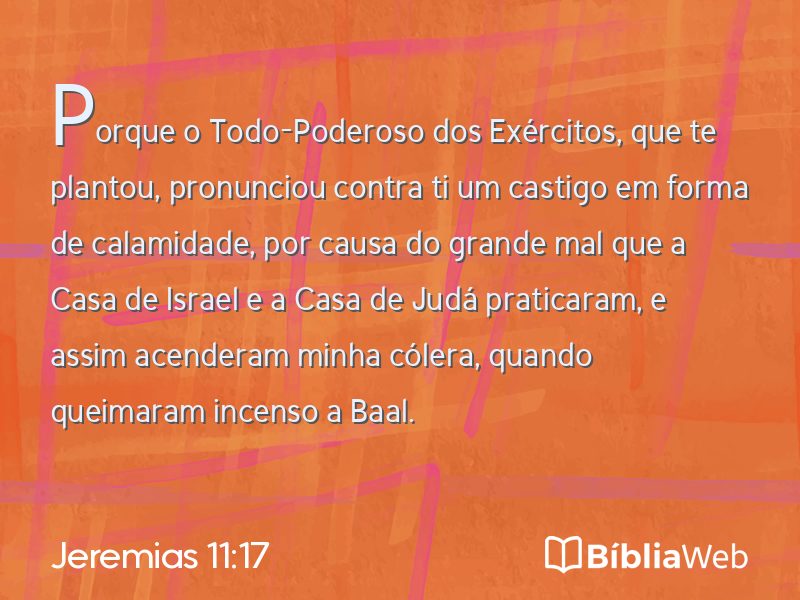 Jeremias 11:17 em imagem para compartilhar