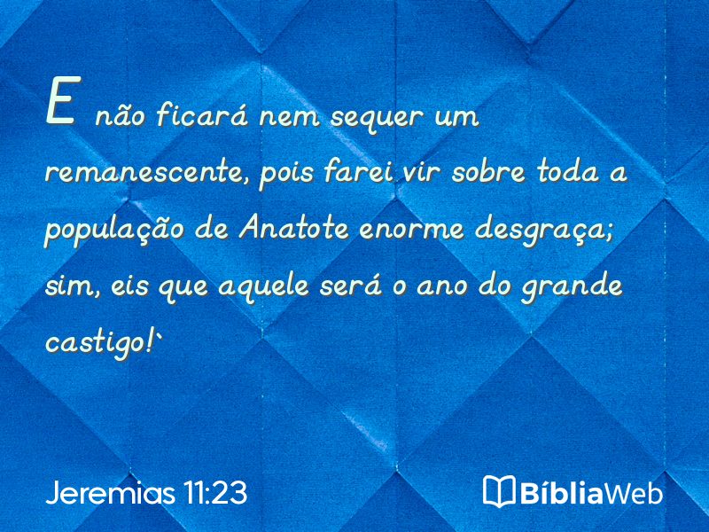 Jeremias 11:23 em imagem para compartilhar