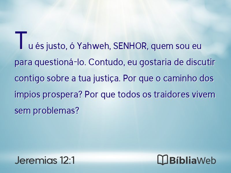 Jeremias 12:1 em imagem para compartilhar