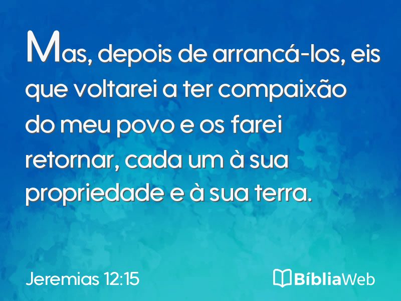 Jeremias 12:15 em imagem para compartilhar