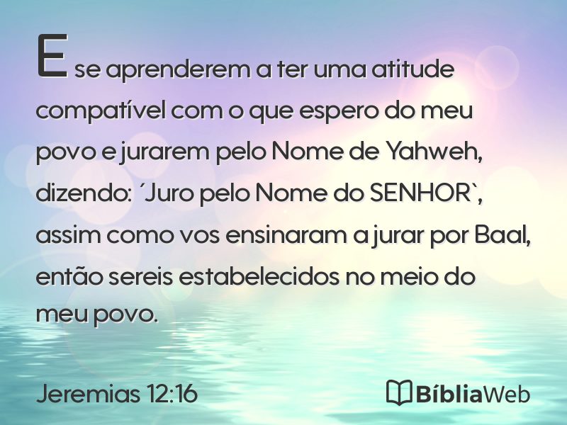 Jeremias 12:16 em imagem para compartilhar