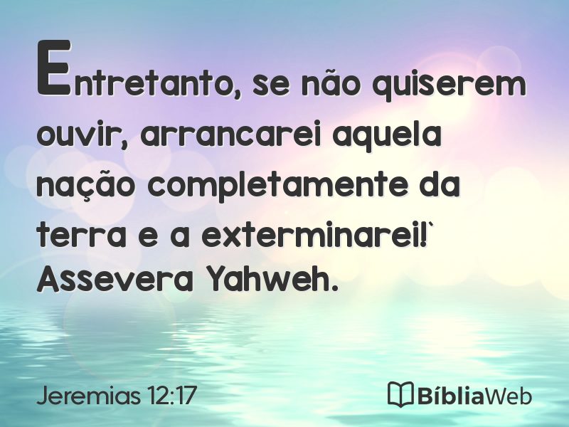 Jeremias 12:17 em imagem para compartilhar