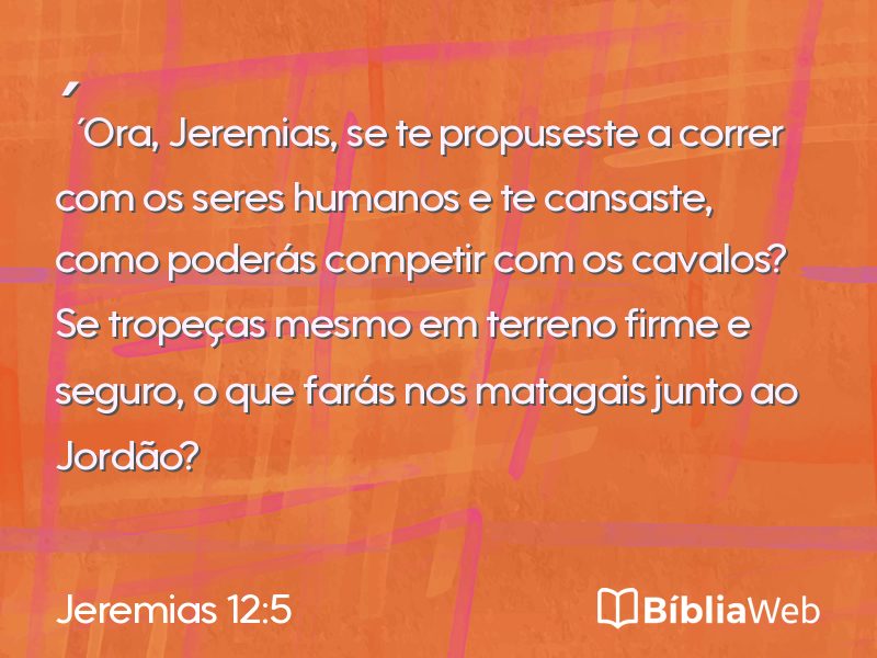 Jeremias 12:5 em imagem para compartilhar
