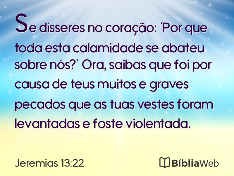Jeremias 13:22 em imagem para compartilhar