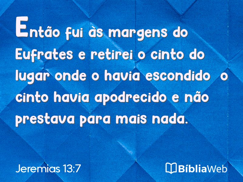 Jeremias 13:7 em imagem para compartilhar