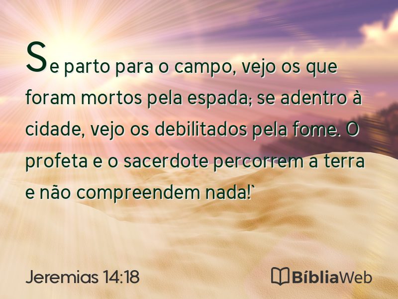 Jeremias 14:18 em imagem para compartilhar