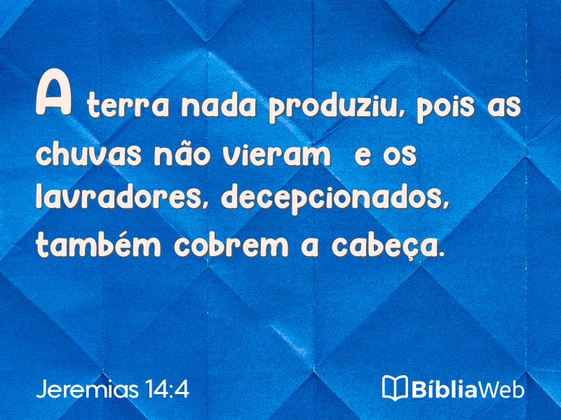 Jeremias 14:4 em imagem para compartilhar