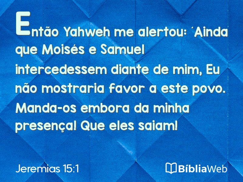 Jeremias 15:1 em imagem para compartilhar