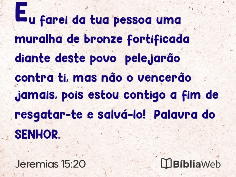 Jeremias 15:20 em imagem para compartilhar