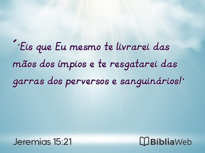 Jeremias 15:21 em imagem para compartilhar