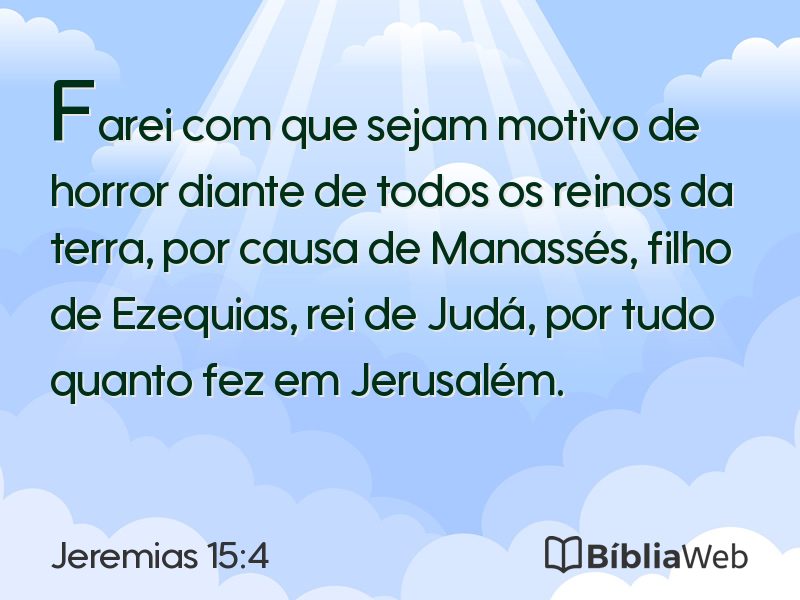 Jeremias 15:4 em imagem para compartilhar