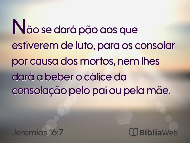 Jeremias 16:7 em imagem para compartilhar