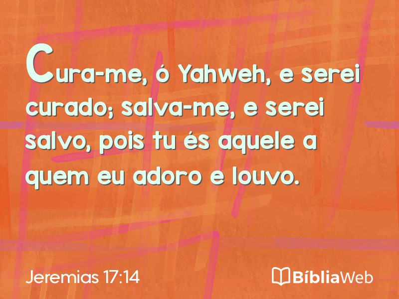 Jeremias 17:14 em imagem para compartilhar