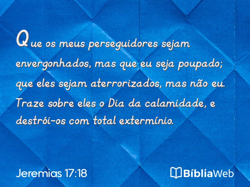 Jeremias 17:18 em imagem para compartilhar