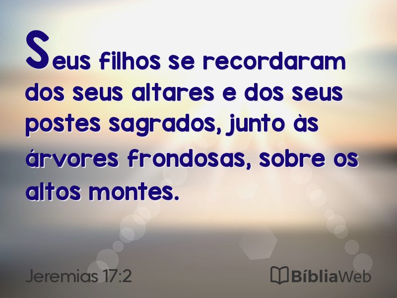 Jeremias 17:2 em imagem para compartilhar