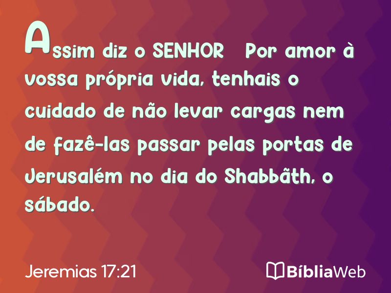 Jeremias 17:21 em imagem para compartilhar