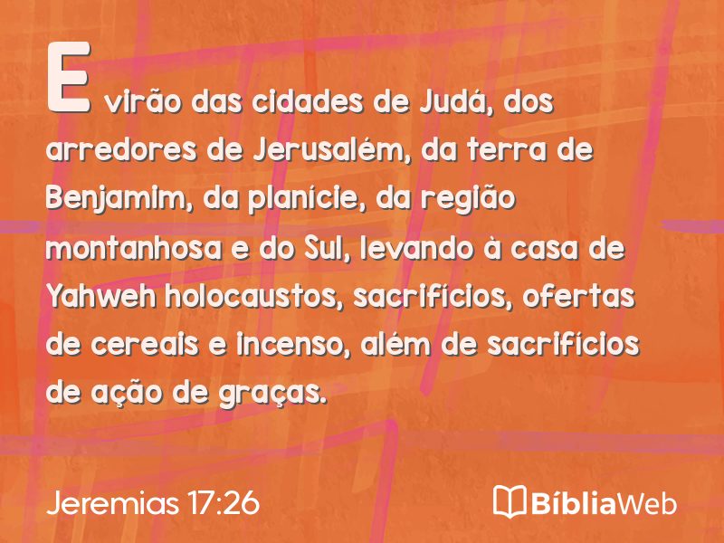 Jeremias 17:26 em imagem para compartilhar