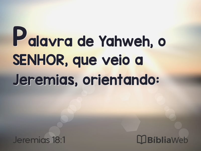 Jeremias 18:1 em imagem para compartilhar