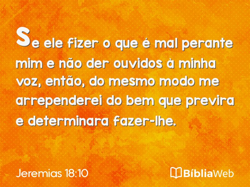 Jeremias 18:10 em imagem para compartilhar