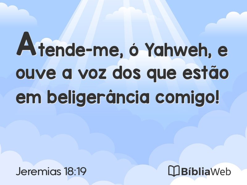 Jeremias 18:19 em imagem para compartilhar