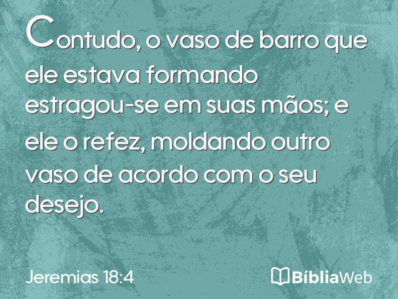 Jeremias 18:4 em imagem para compartilhar