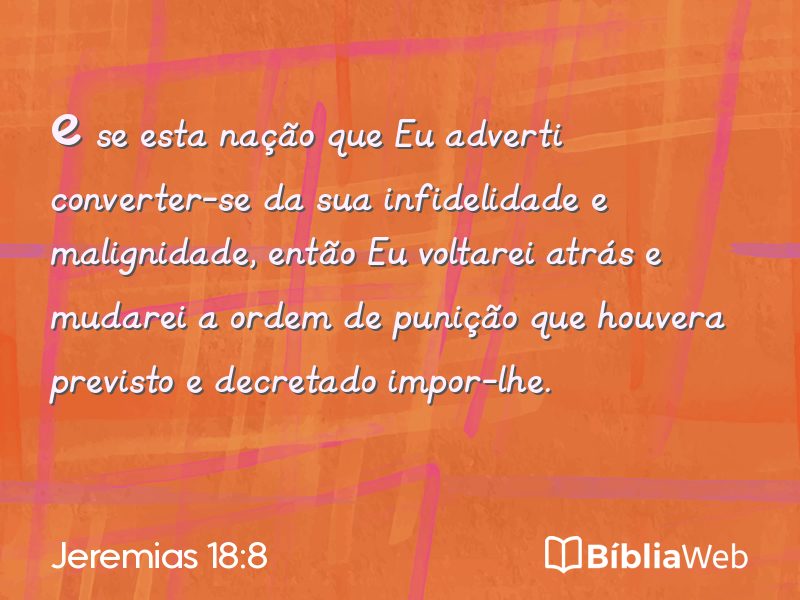 Jeremias 18:8 em imagem para compartilhar