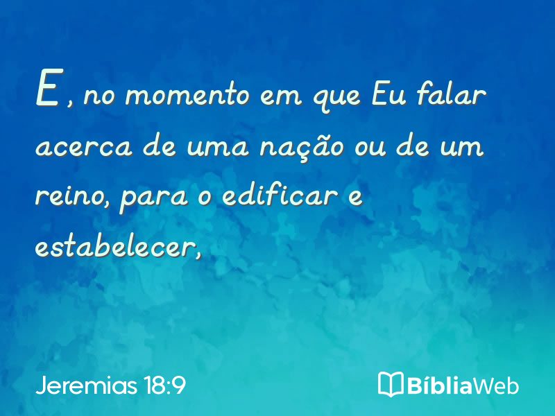 Jeremias 18:9 em imagem para compartilhar