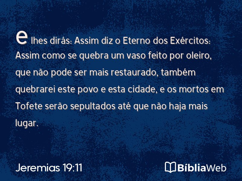 Jeremias 19:11 em imagem para compartilhar