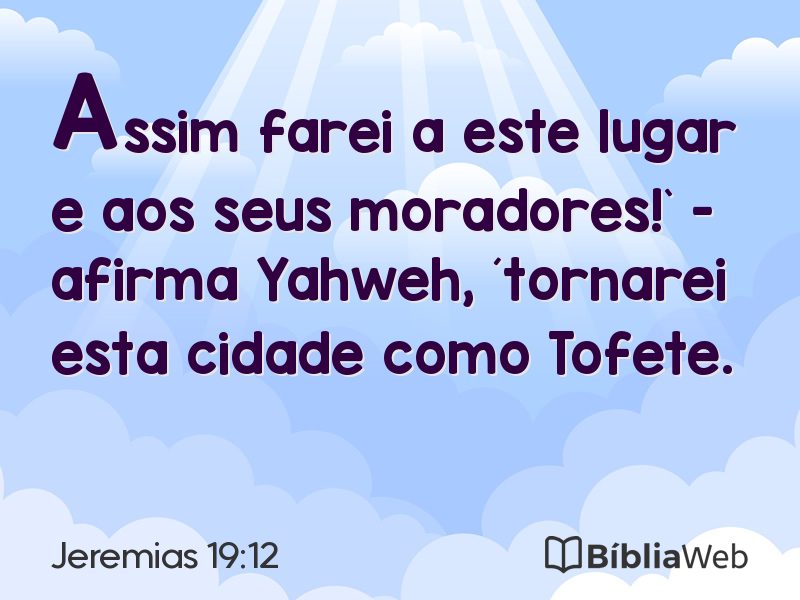Jeremias 19:12 em imagem para compartilhar