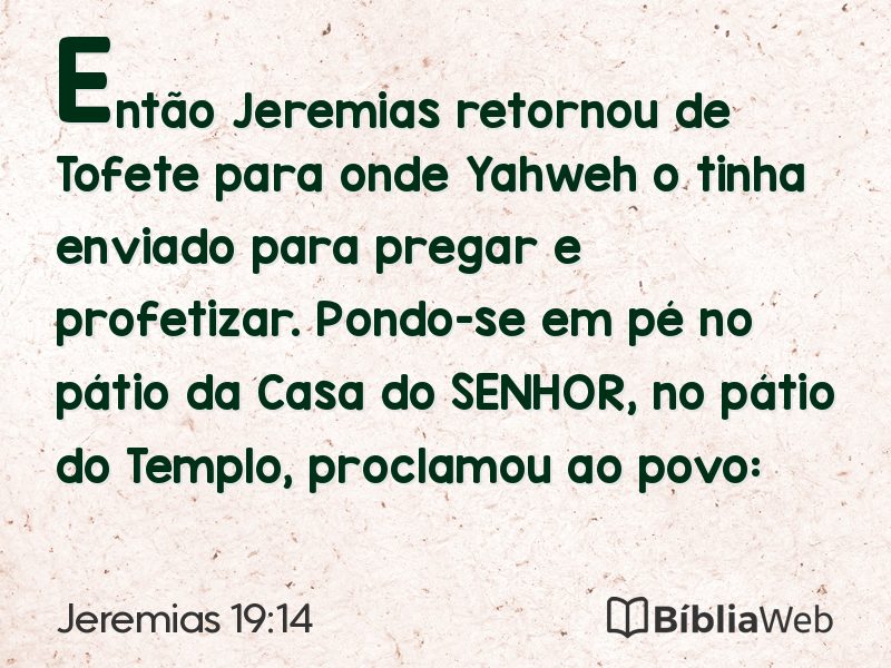 Jeremias 19:14 em imagem para compartilhar