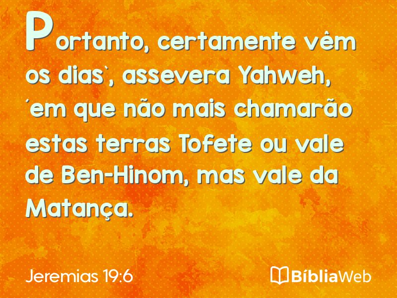 Jeremias 19:6 em imagem para compartilhar