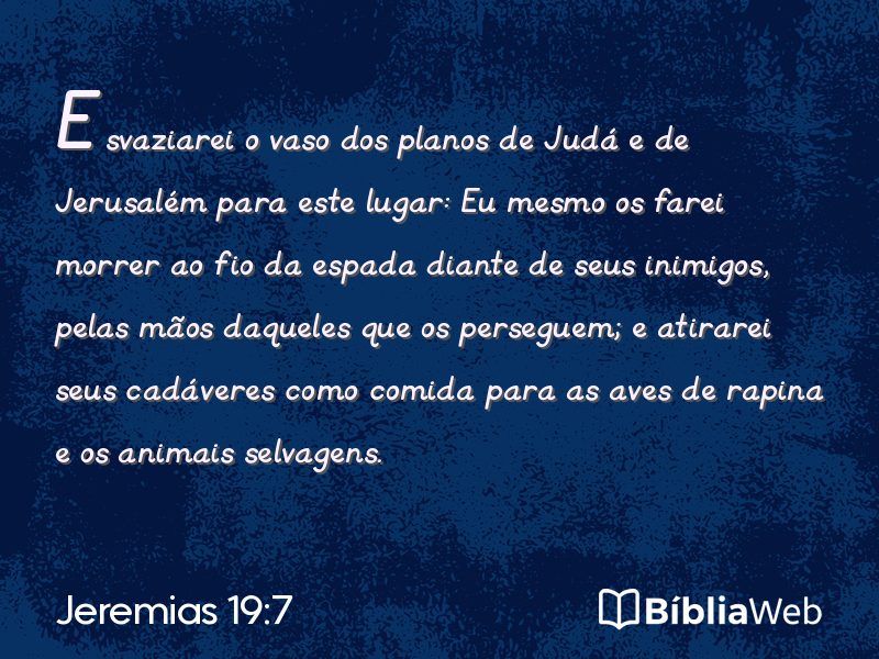 Jeremias 19:7 em imagem para compartilhar