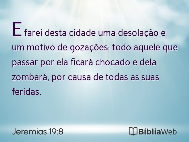 Jeremias 19:8 em imagem para compartilhar