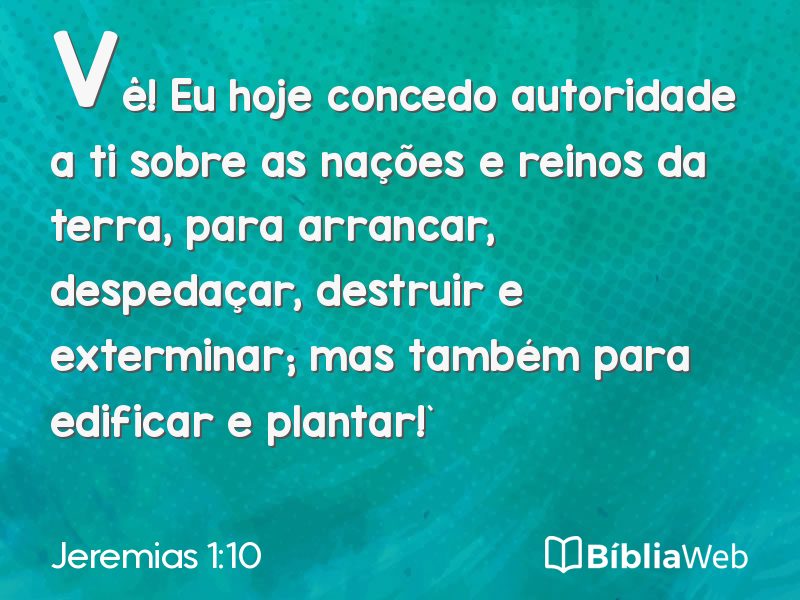Jeremias 1:10 em imagem para compartilhar