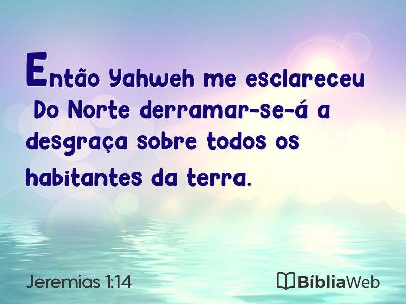 Jeremias 1:14 em imagem para compartilhar
