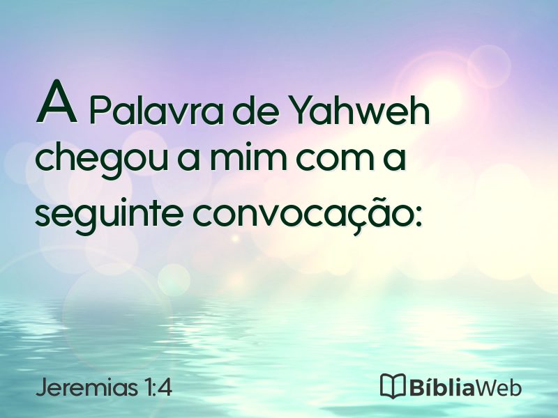 Jeremias 1:4 em imagem para compartilhar