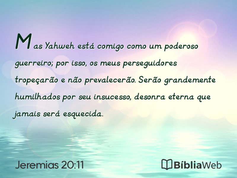 Jeremias 20:11 em imagem para compartilhar