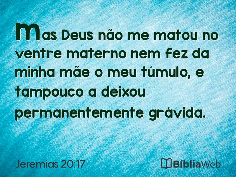 Jeremias 20:17 em imagem para compartilhar