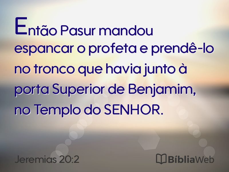 Jeremias 20:2 em imagem para compartilhar