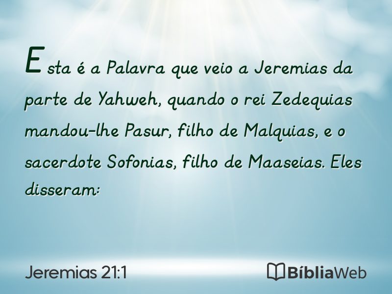 Jeremias 21:1 em imagem para compartilhar