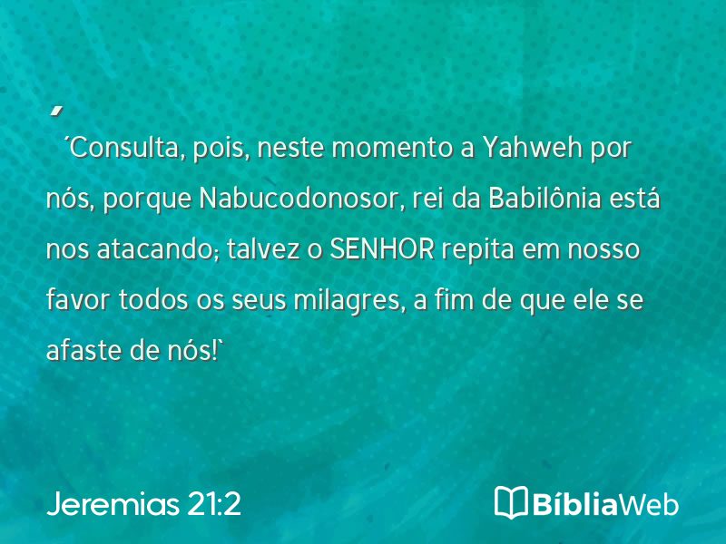 Jeremias 21:2 em imagem para compartilhar