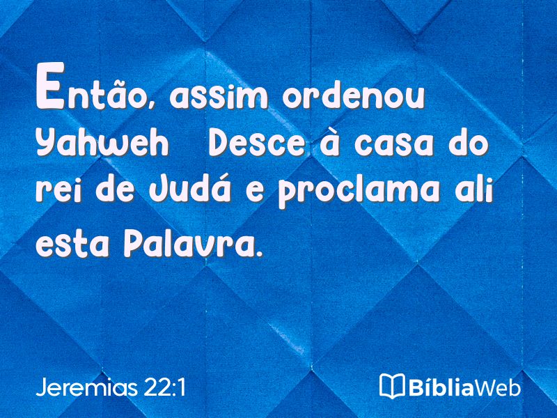 Jeremias 22:1 em imagem para compartilhar