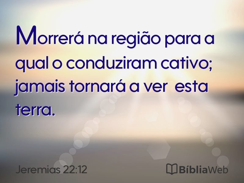 Jeremias 22:12 em imagem para compartilhar