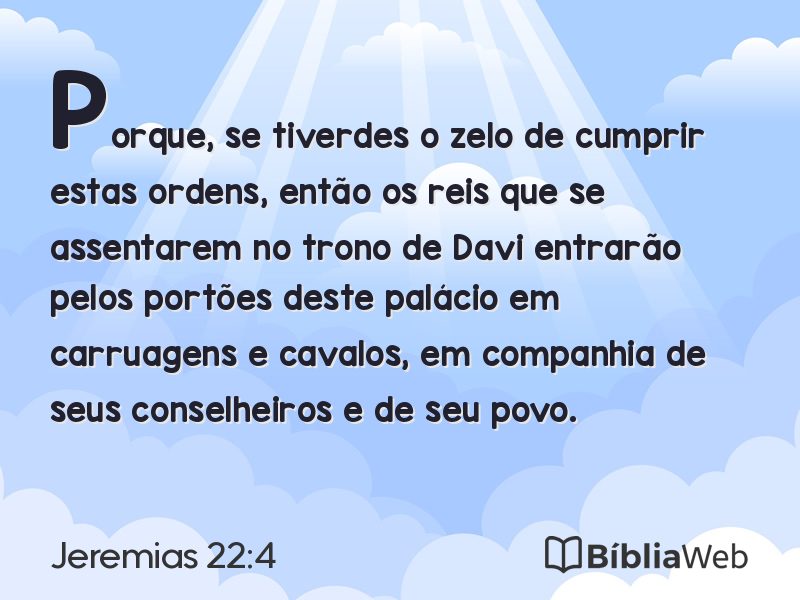 Jeremias 22:4 em imagem para compartilhar