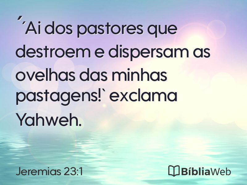 Jeremias 23:1 em imagem para compartilhar