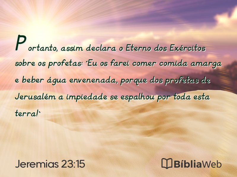 Jeremias 23:15 em imagem para compartilhar